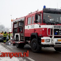 Invalide vrouw bekneld bij ongeval