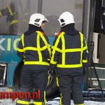 Lijnbus in de brand Stationsplein Kampen