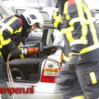 Ravage bij ongeval N50 afslag / Flevoweg