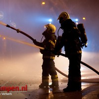Zeer grote brand verwoest supermarkt in Oldebroek