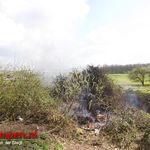 Veel bekijks bij brand achter het Pieter Zandt College