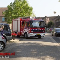 Televisie vat vlam op zolder woning Paardenbloem