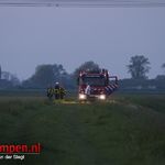 Korte maar hevige rietbrand 