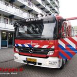 Kleine brand in woning flat Loriestraat