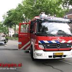 Auto over de kop op Silene Kampen