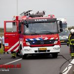 Auto uitgebrand op afrit Kampen-Zuid N50
