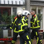 Pan vat vlam in winkelpand IJsselmuiden