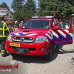 Frituurpan vat vlam in woning Ds. Overduinhof