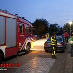 Wasmachine in brand in woning Stevinstraat