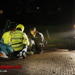 Scooterrijder onderuit door spekglad wegdek