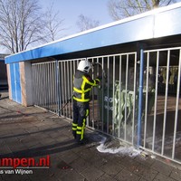Containerbrand bij Rehobothschool