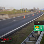 N50 uren dicht door olie op het wegdek