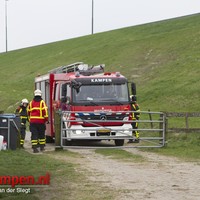 Rietbrand onder de Eilandbrug
