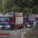 Lekkage van gas tijdens werkzaamheden in tuin