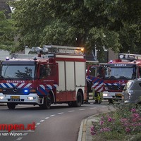 Lekkage van gas tijdens werkzaamheden in tuin