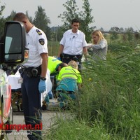 Snorfietser gewond na val