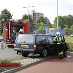 Schade aan auto door beginnend brandje Europa-Allee