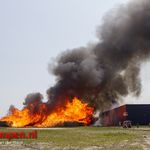 Zeer grote brand pallethandel te Kampen