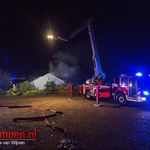 Brand op zolder van kantine tuinvereniging