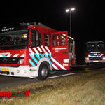 Auto verandert in vuurzee op Kamperstraatweg