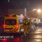 Brand in schip in aanbouw op scheepswerf in Kampen