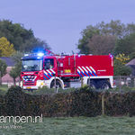 Brand in kippenschuur bij boerderij Zwolseweg 's-Heerenbroek