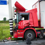 N50 dicht na ongeval tussen twee vrachtwagens bij Zalk