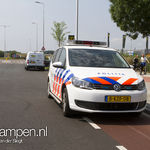 Snorscooter botst tegen bestelbusje Zambonistraat Kampen