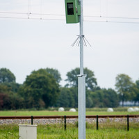 Nieuwe digitale flitspaal op de N50 bij Zalk