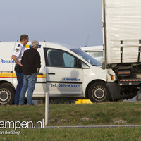 N50 bij Kampen dicht na ongeval met vrachtwagen
