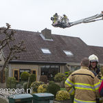 Schoorsteenbrand bij woning in IJsselmuiden