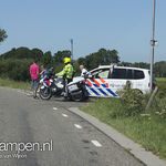 Aanhouding na achtervolging autodief & ernstig motorongeluk Zalk