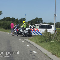 Aanhouding na achtervolging autodief & ernstig motorongeluk Zalk