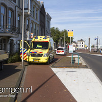 Aanrijding op de IJsselkade in Kampen