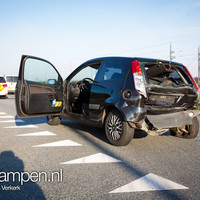 Kopstaart aanrijding N50 Zalkerbroek