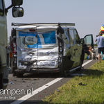 Grote ravage door ongeval op de N50 bij Kampen